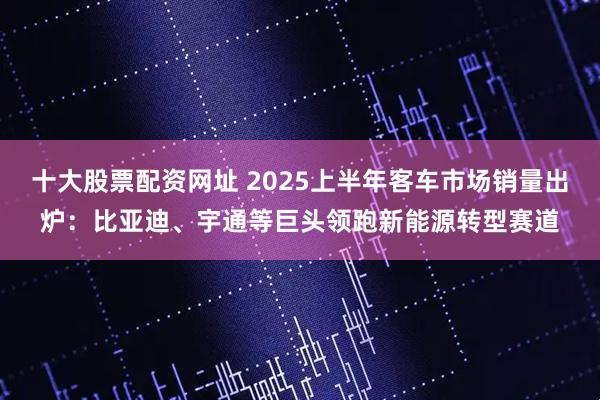 十大股票配资网址 2025上半年客车市场销量出炉：比亚迪、宇通等巨头领跑新能源转型赛道